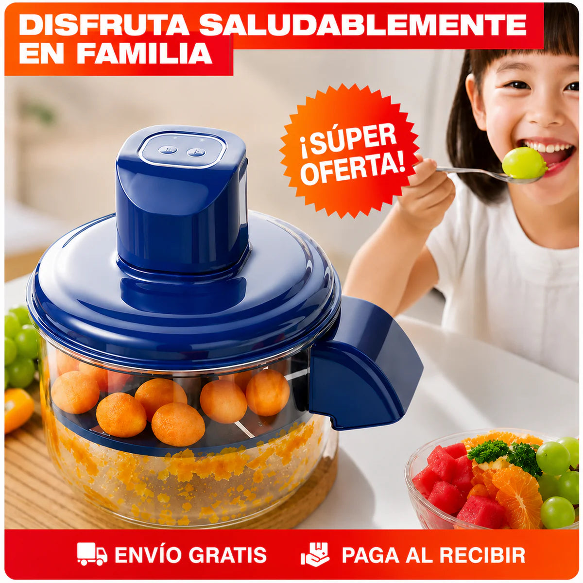 Pelador Eléctrico de Frutas y Verduras